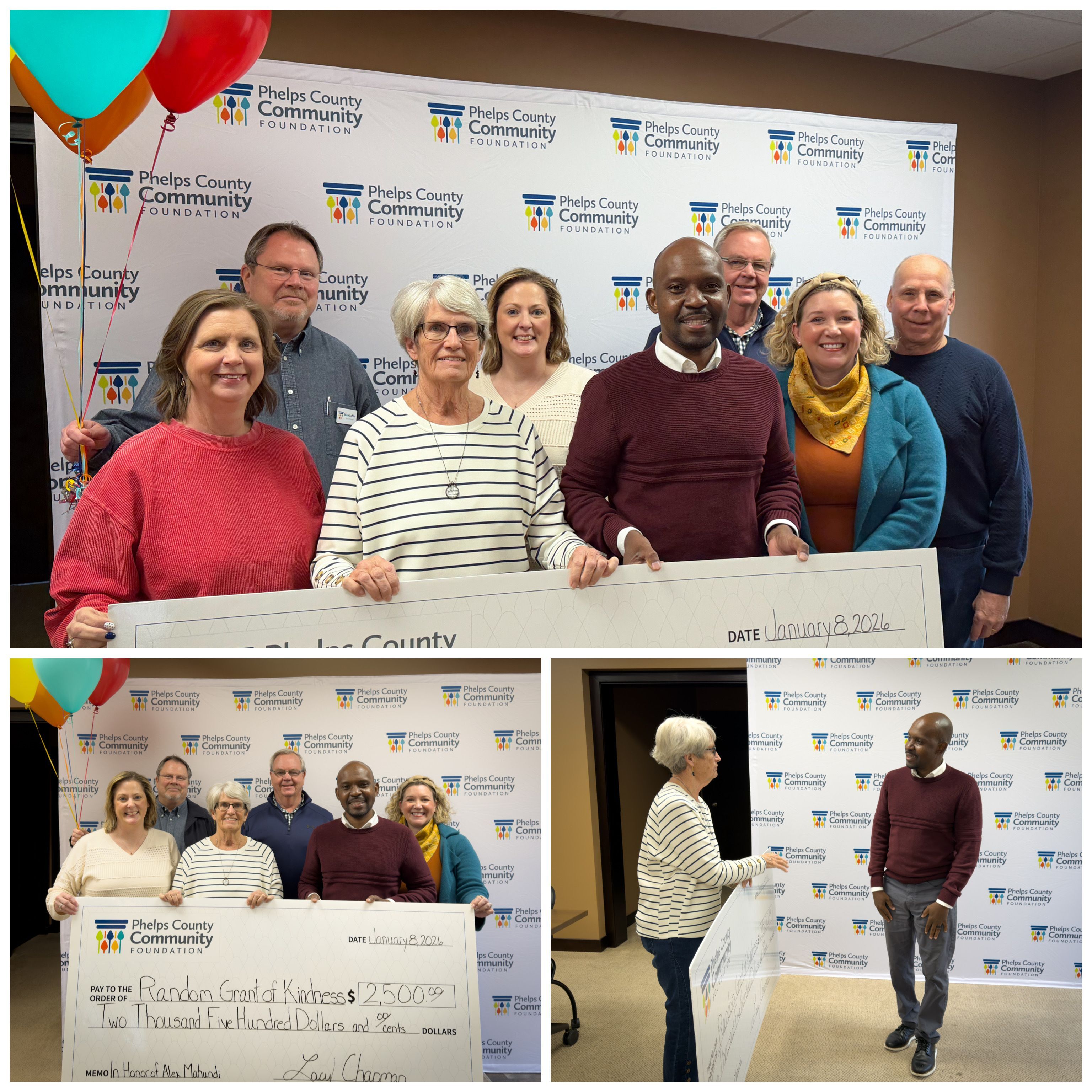 Alex Mahundi awarded Random Grant of Kindness