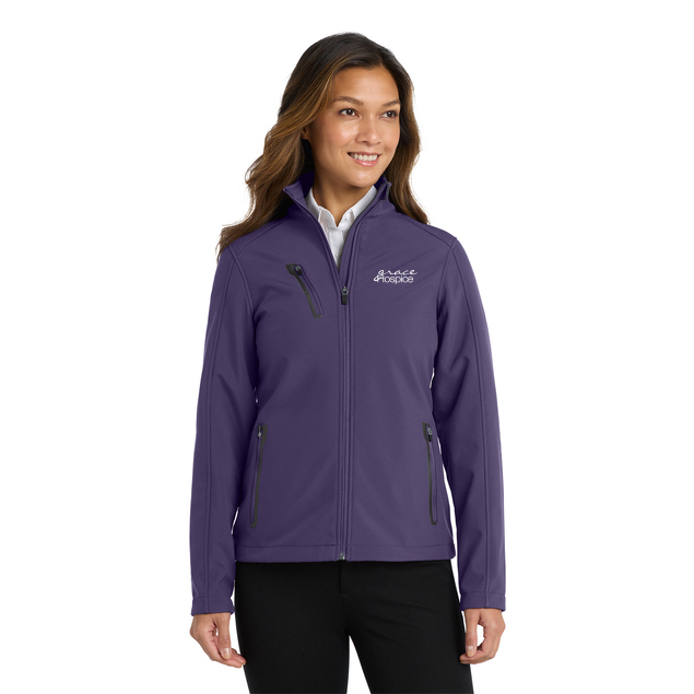 Port Authority® Women's Welded Soft Shell Jacket - L324 - Posh Purple