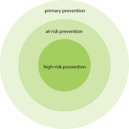 Three-level Community Prevention System graphic