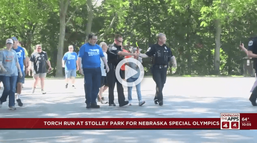 Grand Island Special Olympics holds torch run at Stolley Park