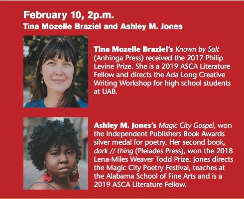 Writers to Readers at the Helen Keller Public Library featuring Tina Mozelle Braziel & Ashley M. Jones