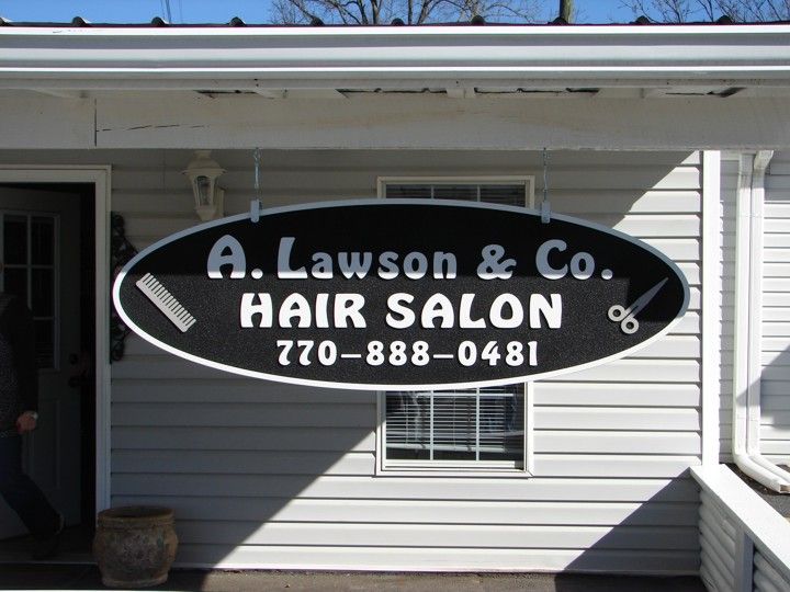 A. Lawson & Co. Sandblasted Sign