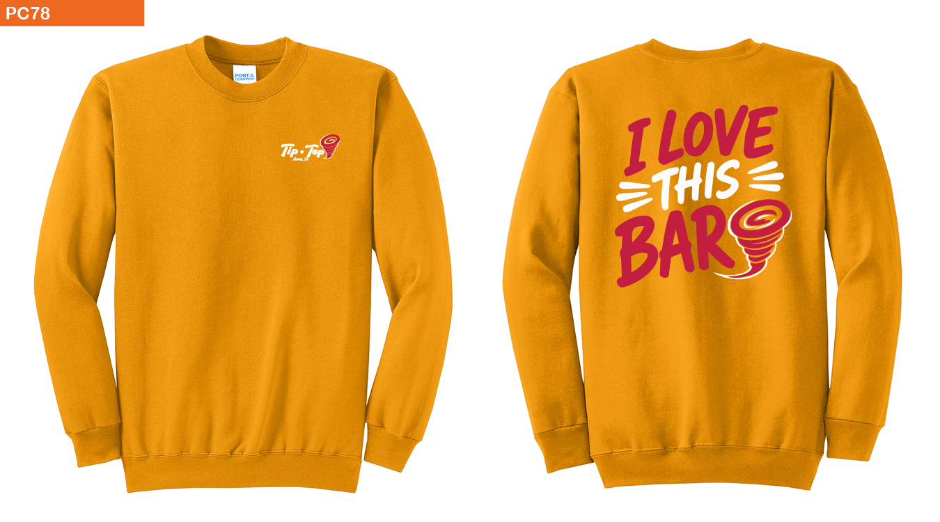 Port & Co® Core Fleece Crewneck Sweatshirt-GOLD