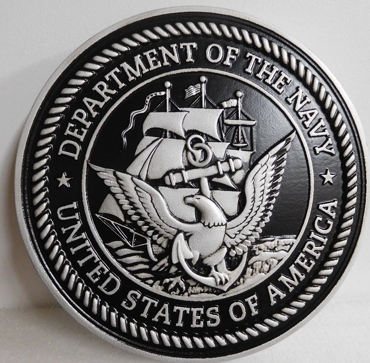 EA-5035- Seal of the United States Navy Mounted on Sintra Board