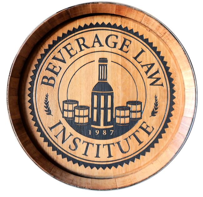 RB27108 - Engraved Cedar Wall Plaque for the Beverage Law Institute 
