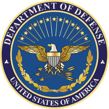 IP-1060 -  Carved Plaque of the Great Seal  of the US Department of Defense, Gold Gilded