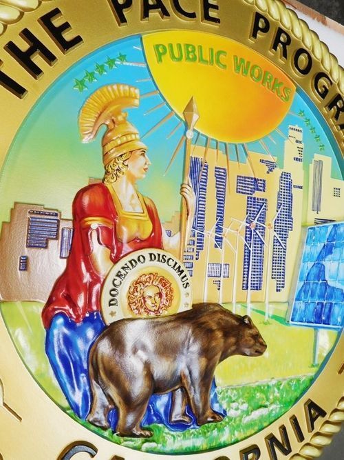 CA1083 - Seal of California PACE Program (Close-up Photo)