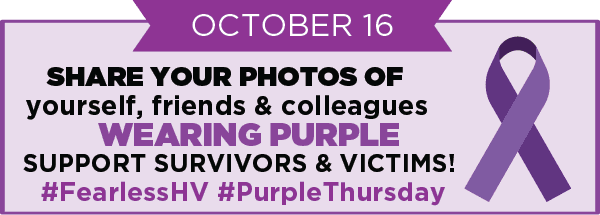 Purple Thursday on October 16
