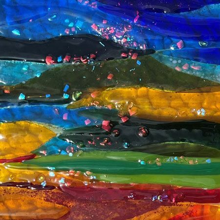 Fused Glass Landscape