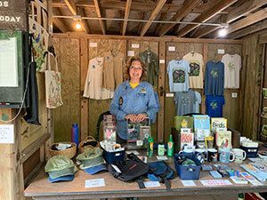 Sales Kiosk Volunteer Cindy Eversole