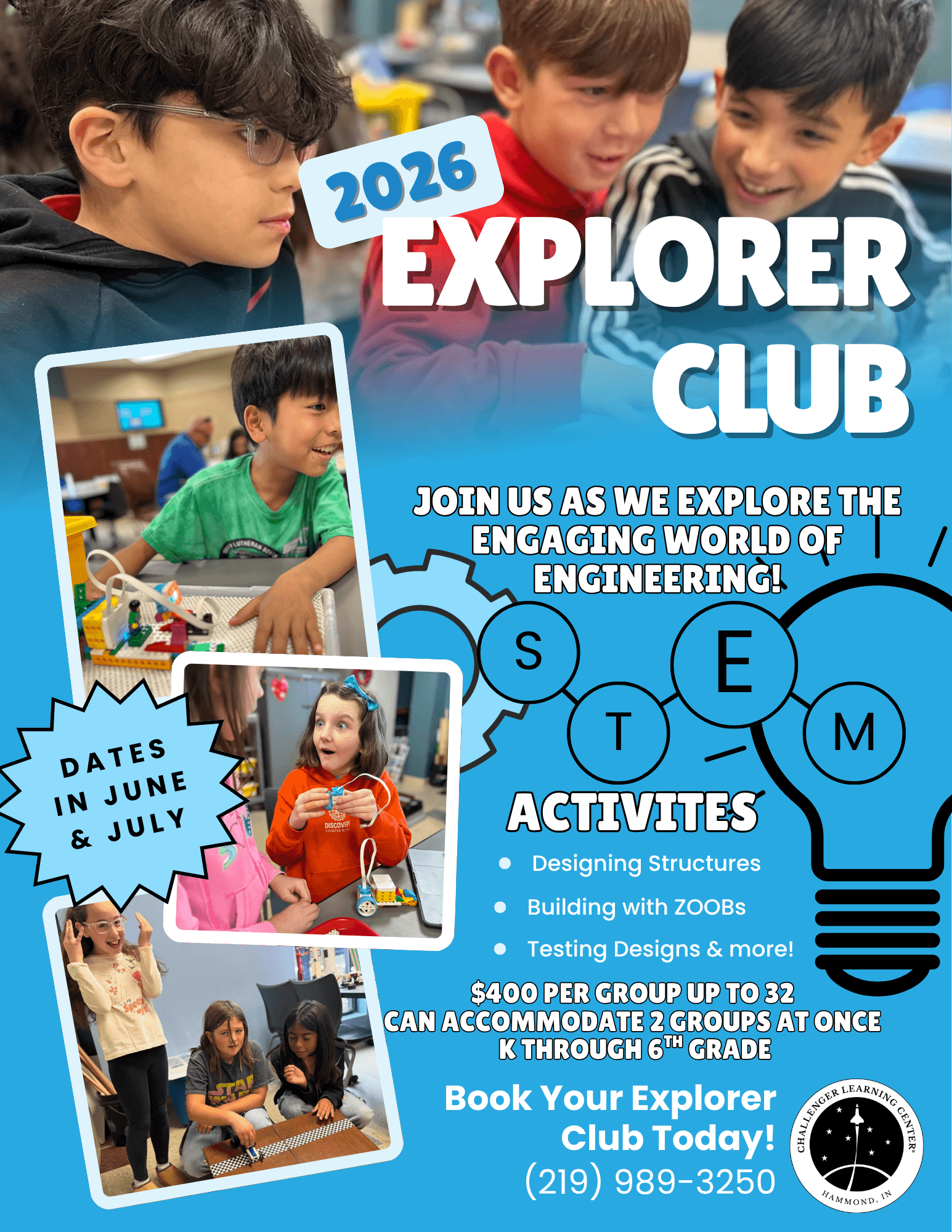 Summer Fun, Science exploration through hands on activities, working with friends