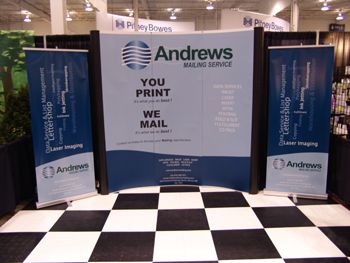 Andrews Mailing Tradeshow Booth