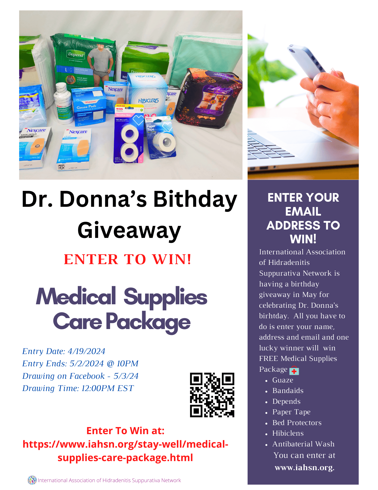 Dr. Donna's Medical Supplies Birthday Give-A-Way