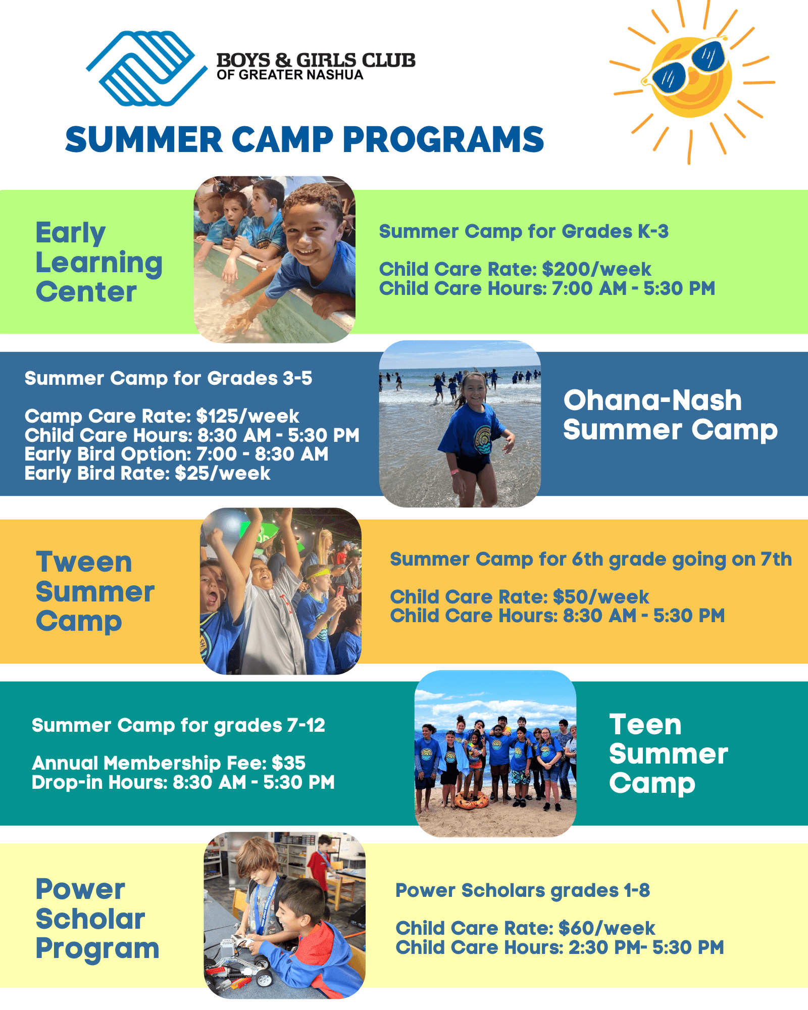 Summer Programming : Summer Camp : Club Programs : Boys & Girls Club of  Greater Nashua