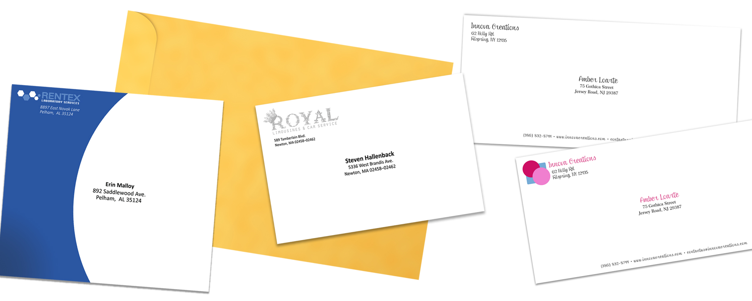 Custom business envelopes envelope design and printing services