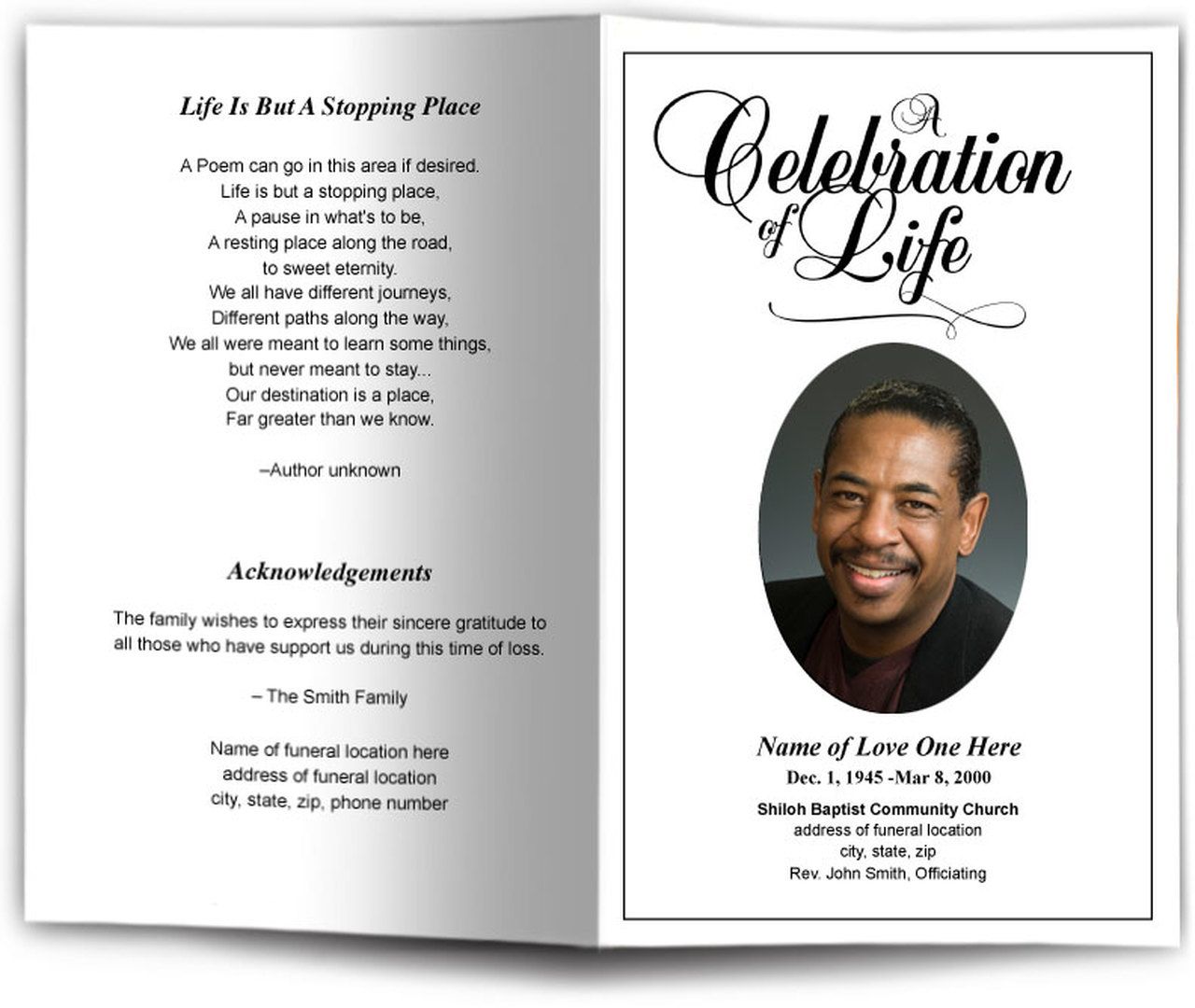 Memorial Card Printing - Printing Services For Funeral Programs