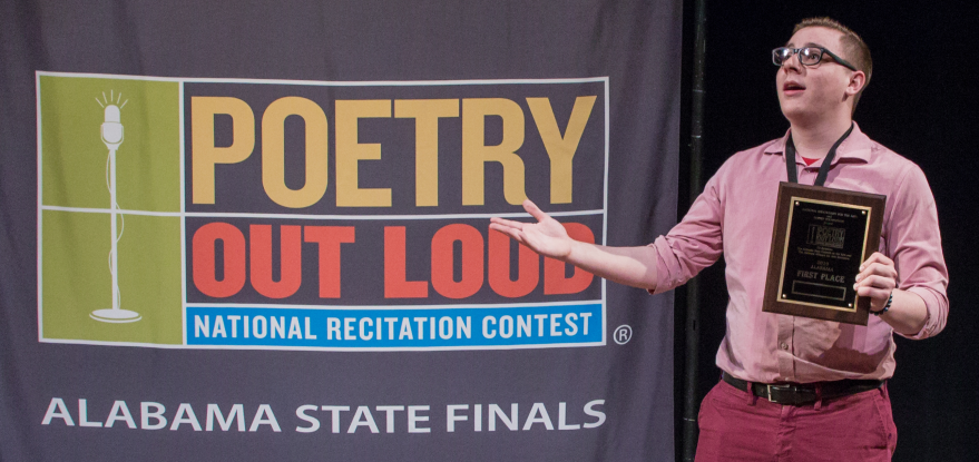 Alabama Announces Garrett Whalen as 2019 Poetry Out Loud Champion
