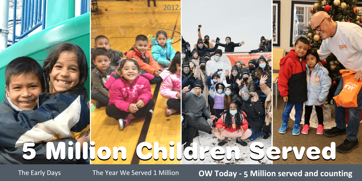 Operation Warm Serves Our 5 Millionth Child