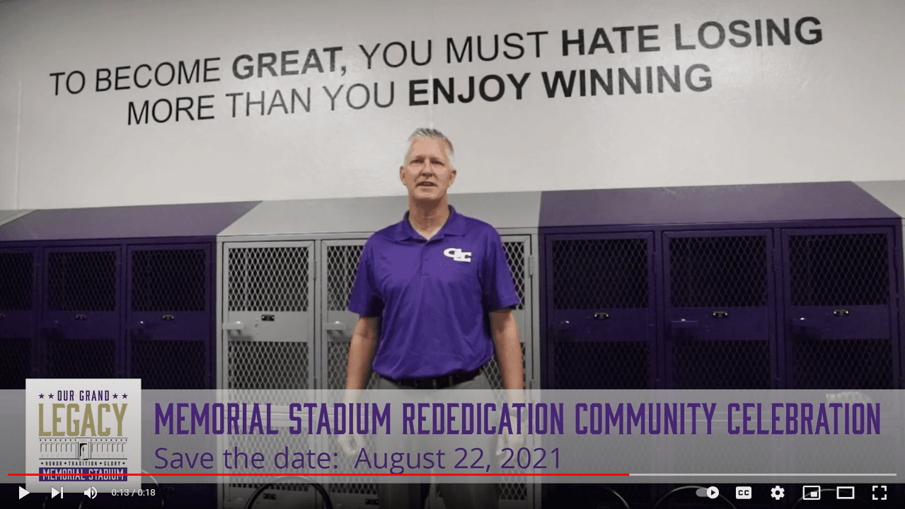 Save the Date | Memorial Stadium Rededication Community Celebration - GISH Soccer