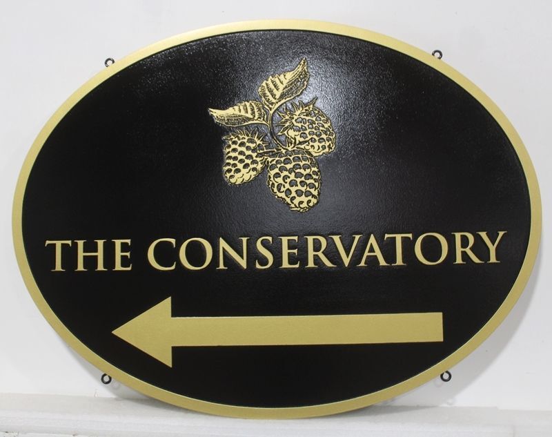 GA16590A - Carved Sign for The Conservatory