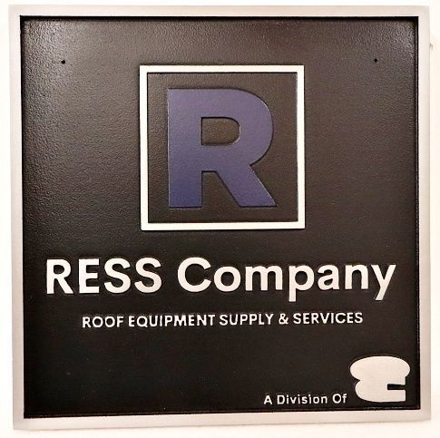 SC38415 - Carved and Sandblasted HDU Sign for "RESS Company"