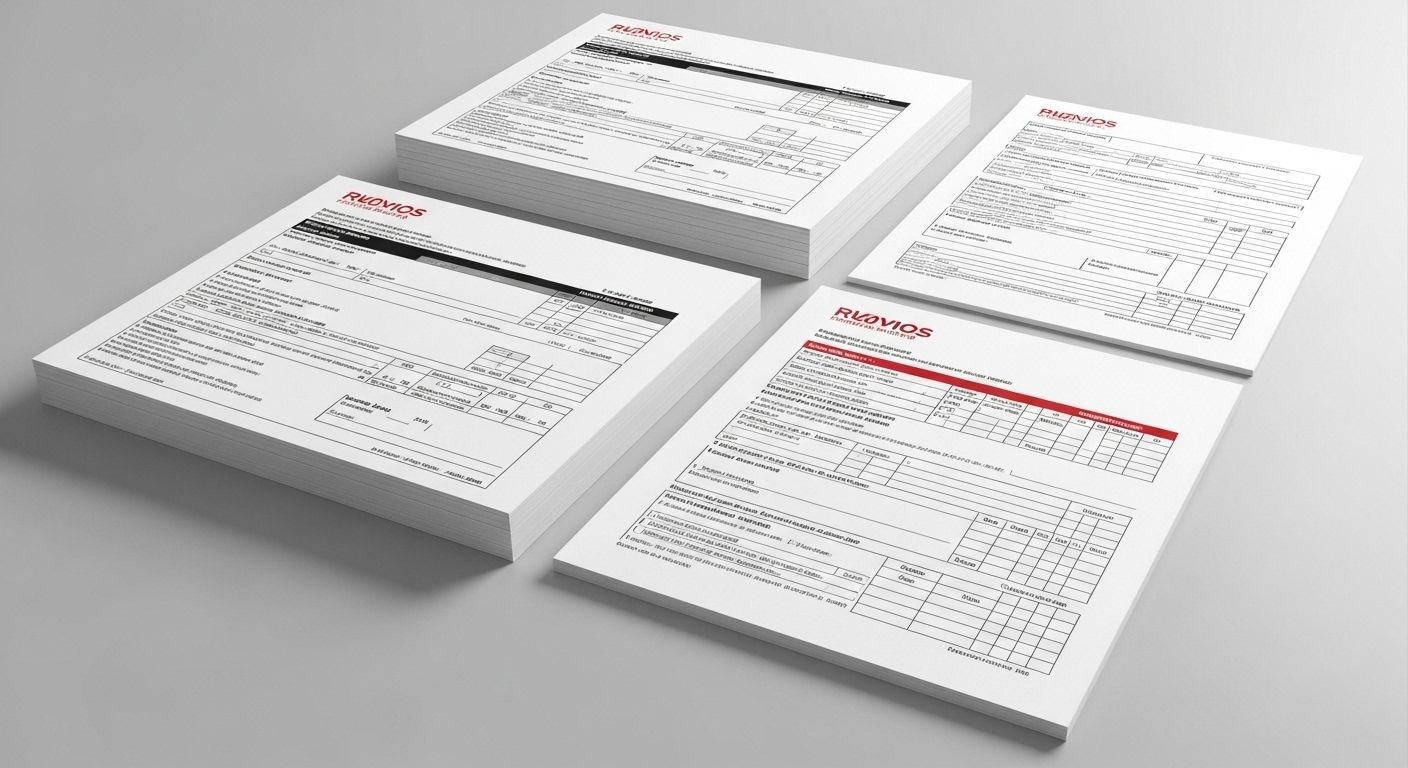 High-quality printed business forms for invoices and work orders in Bellevue & Seattle.