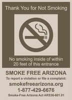 No Smoking (Smoke Free Arizona)