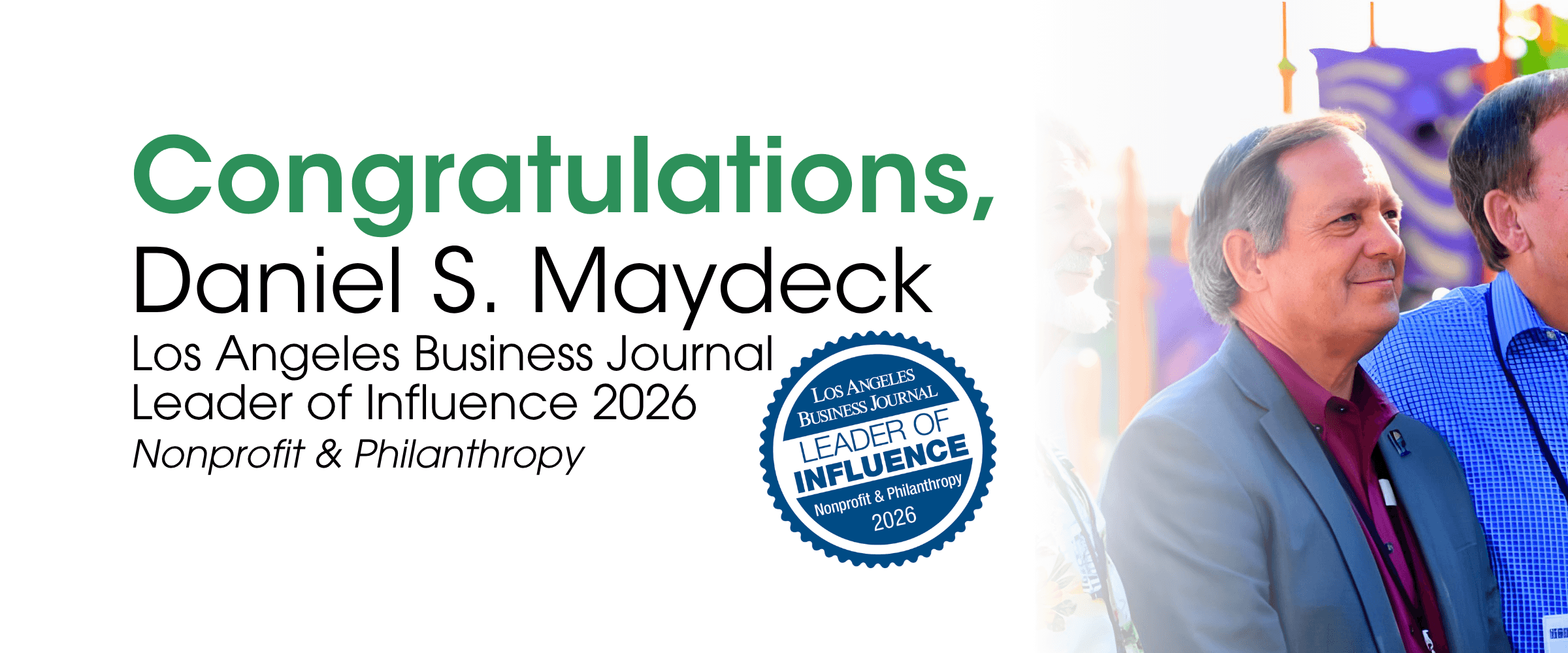 Congratulations, Daniel S. Maydeck