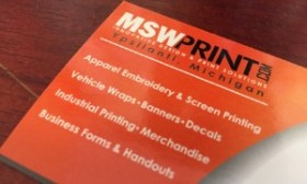 MSW Business Card with Services Listed