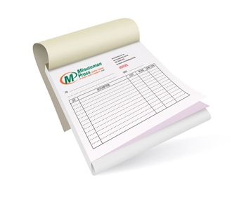 Carbonless Forms (e.g. invoice books)