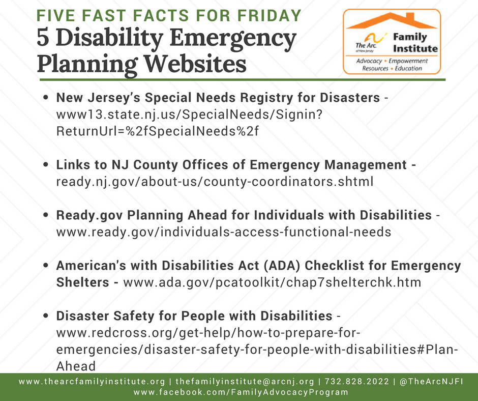 5 Disability Emergency Planning Websites