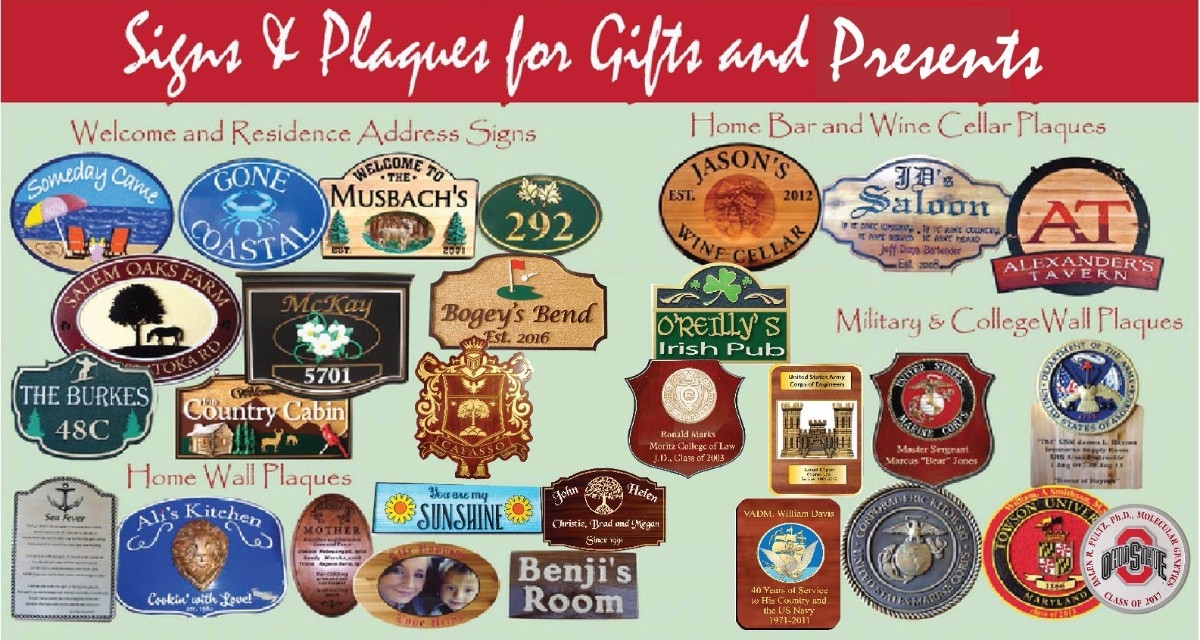 give a unique personalized gift a custom carved wood sign or plaque