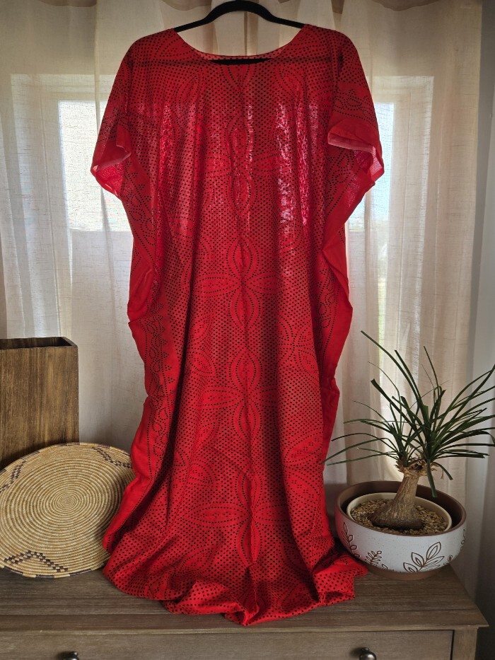 Sheti (Caftan) Bright Red One Size Fits All XS-XL