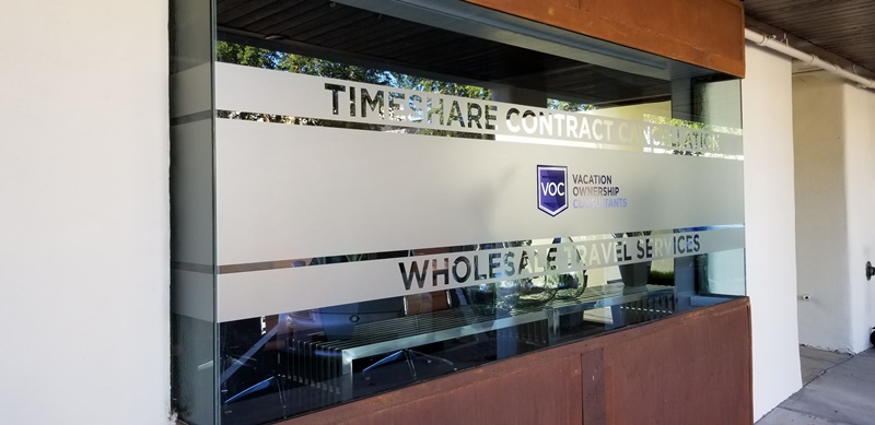 Etched vinyl window graphics | Scottsdale AZ