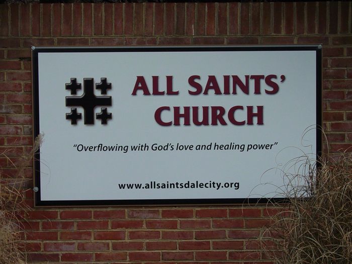 All Saints Church Community Sign