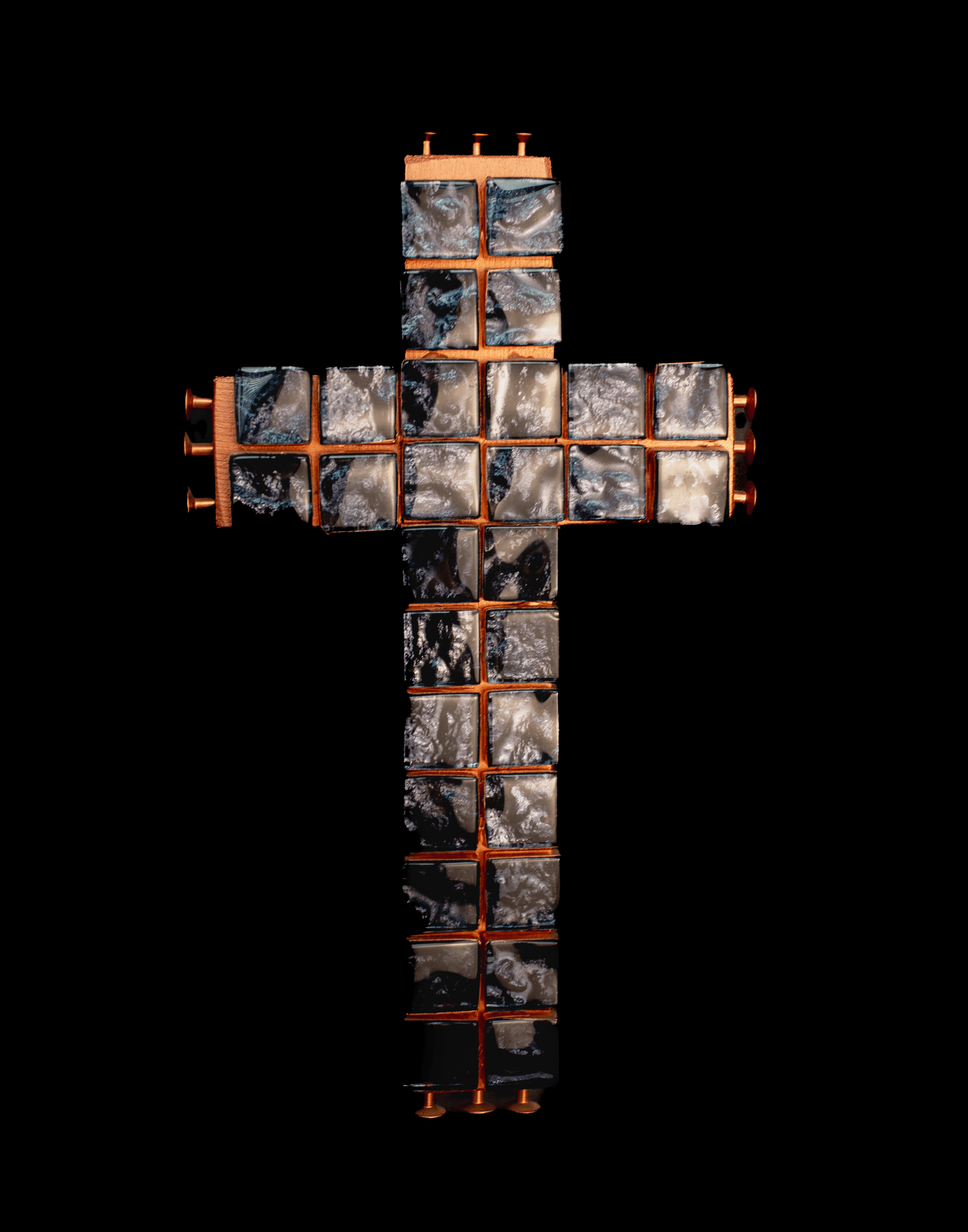 Cobalt Tiled Cross