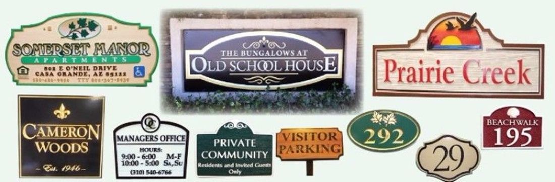Carved Wood and HDU Signs
