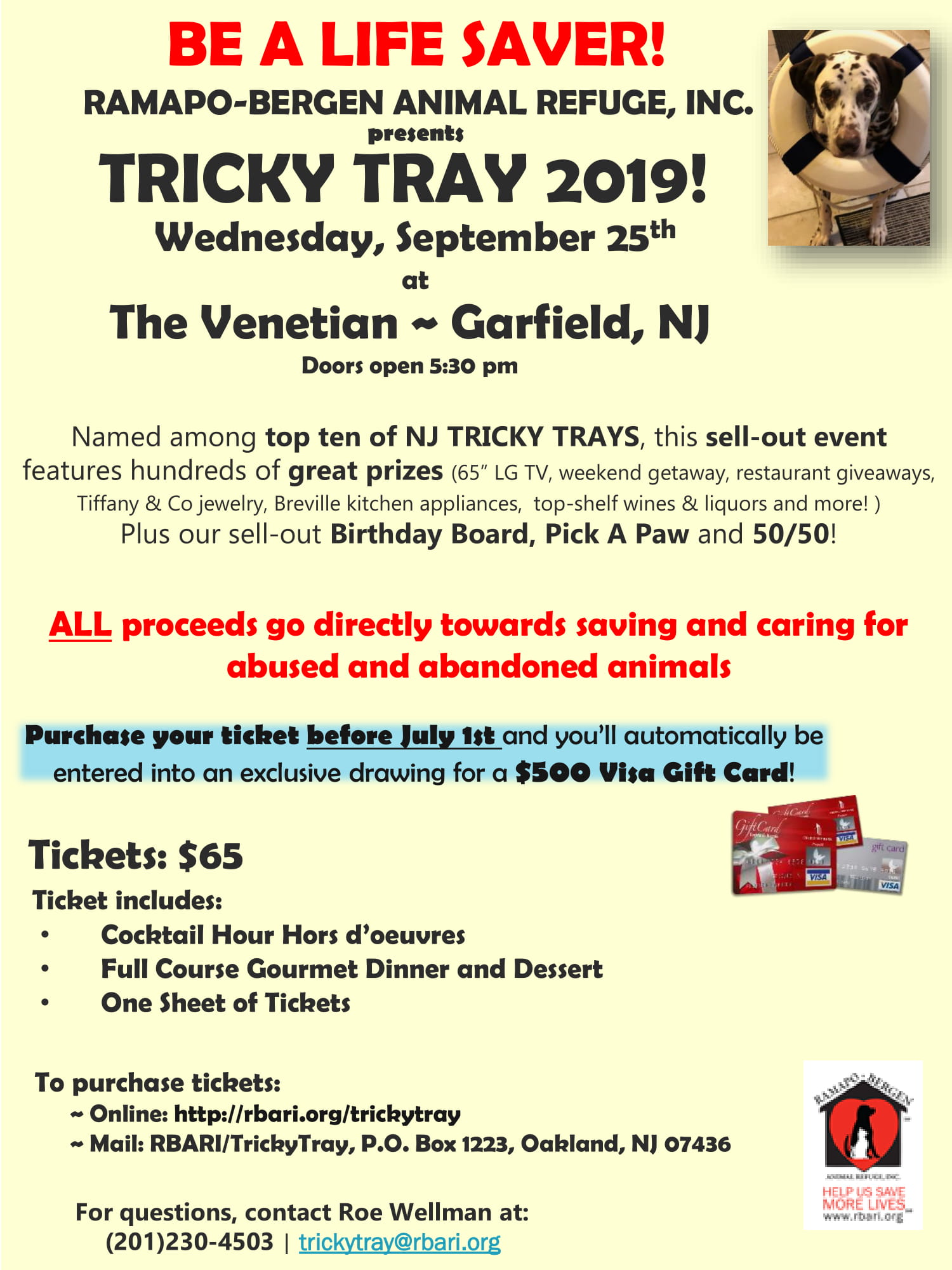 RBARI Annual Tricky Tray 2019