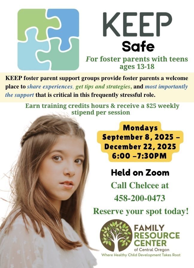 Keep Safe Flyer with Teen Arm up over head