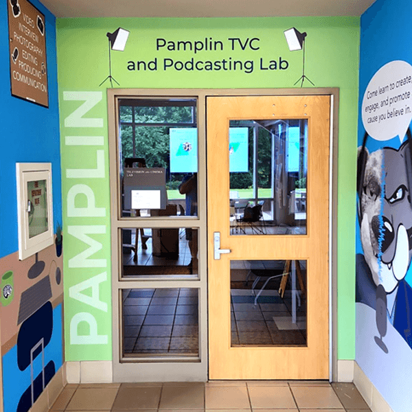 Augusta University Podcasting Lab Wall Mural