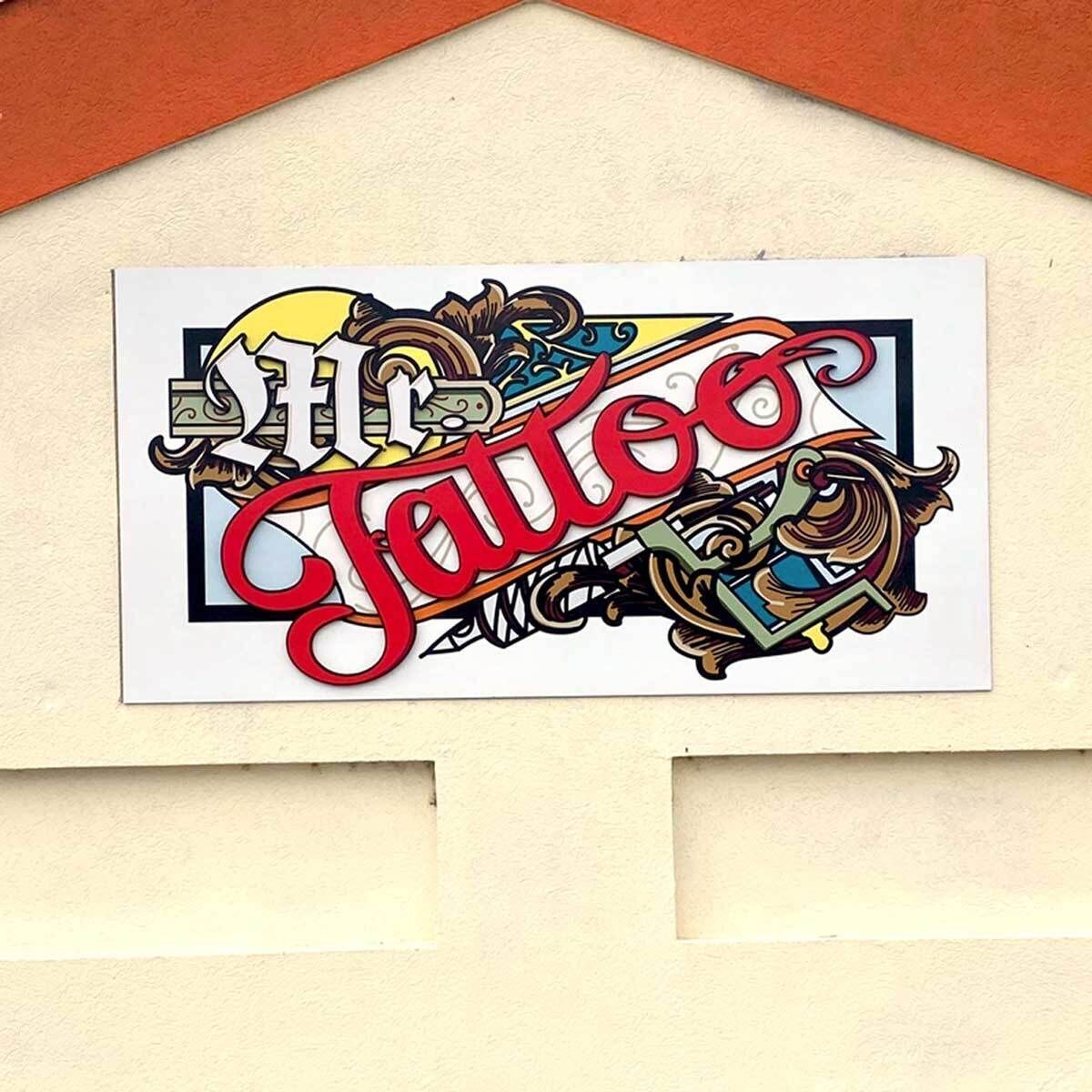 Mr. Tattoo Building Sign