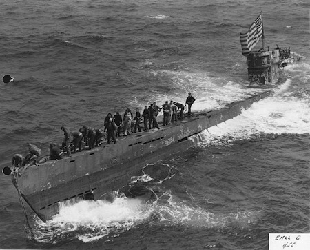 1944: U-505 Captured by U.S. Navy Task Group.