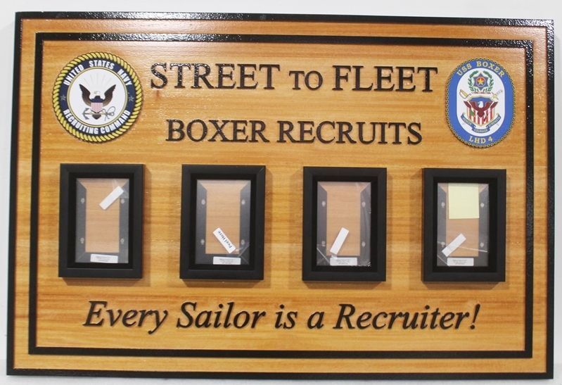 JP-2600 Photo  Board for the Navy "Street to Fleet" Recruits for the USS Boxer, LHD 4