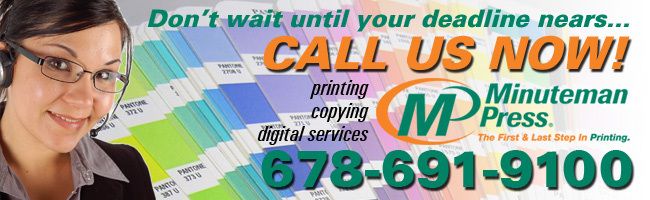 Minuteman Press SAndy Springs GA Printing Brochures Form Business Cards