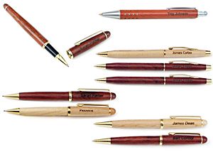 Wooden Engraved Pens