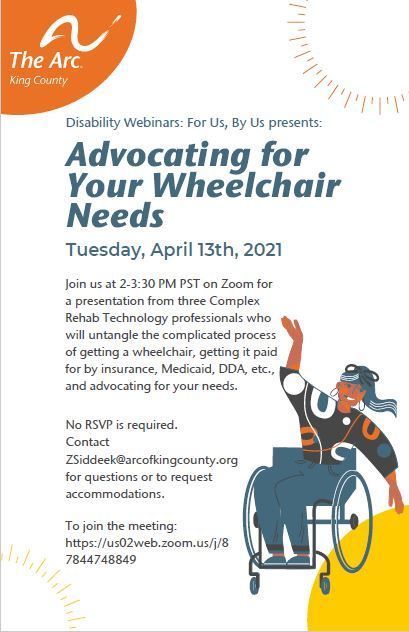 Disability Webinar For Us, By Us: Advocating for Your Wheelchair Needs