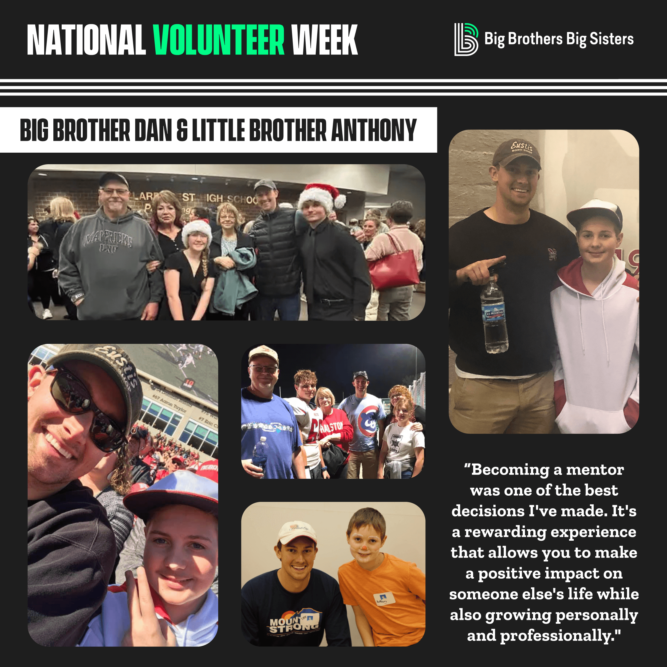 National Volunteer Week Spotlight: Big Brother Dan and Little Brother Anthony