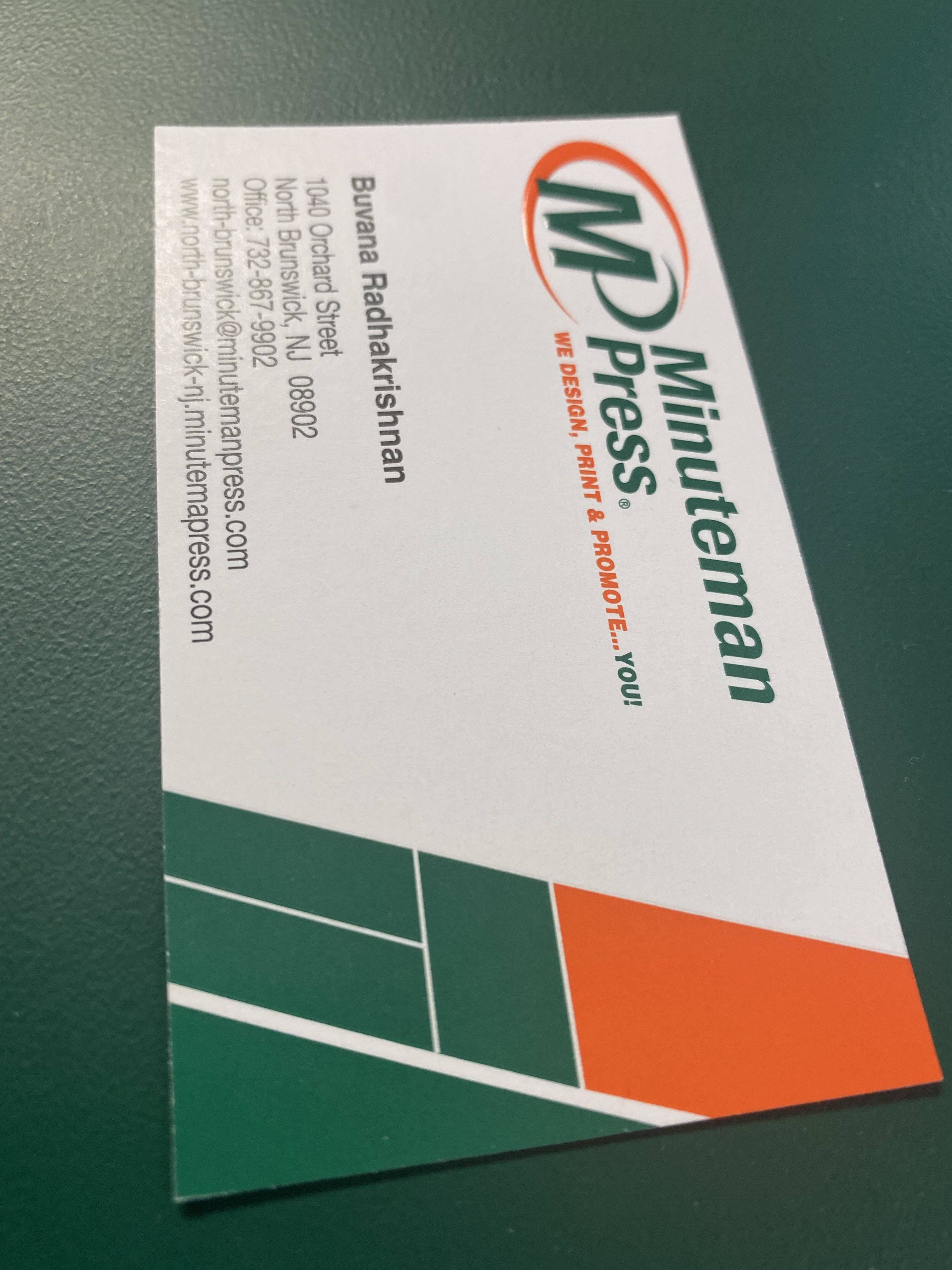 Business Card with Foil Finish 