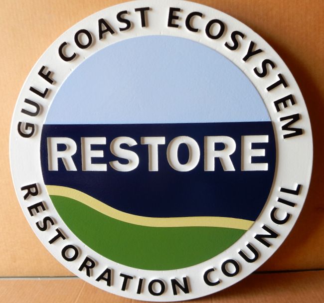 G16243 - "Restore" All-Weather Sign for Gulf Coast Ecosystem Restoration Council