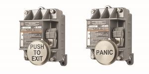 E-1010-EXP1 or EXP2 ASSA ABLOY Explosion Proof Push Button Activators - Click here for Technical Details